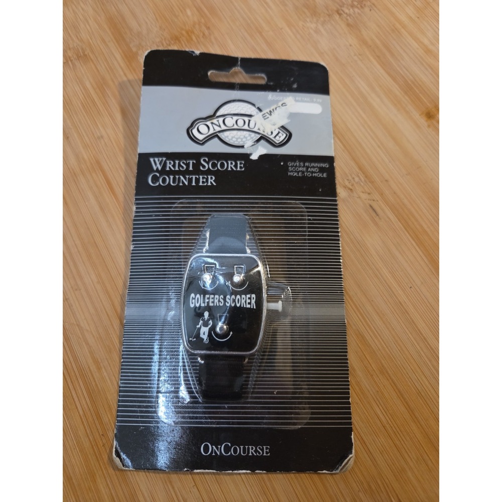 NEW Vtg Golfers Wrist Score Counter Golf Wristband Novelty